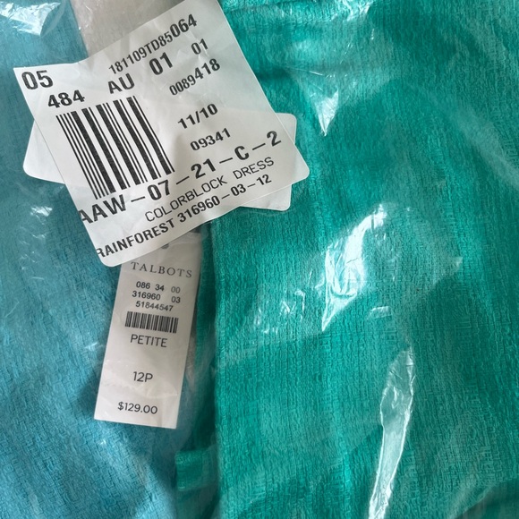 Talbots color block dress womens 12p New - Picture 4 of 4